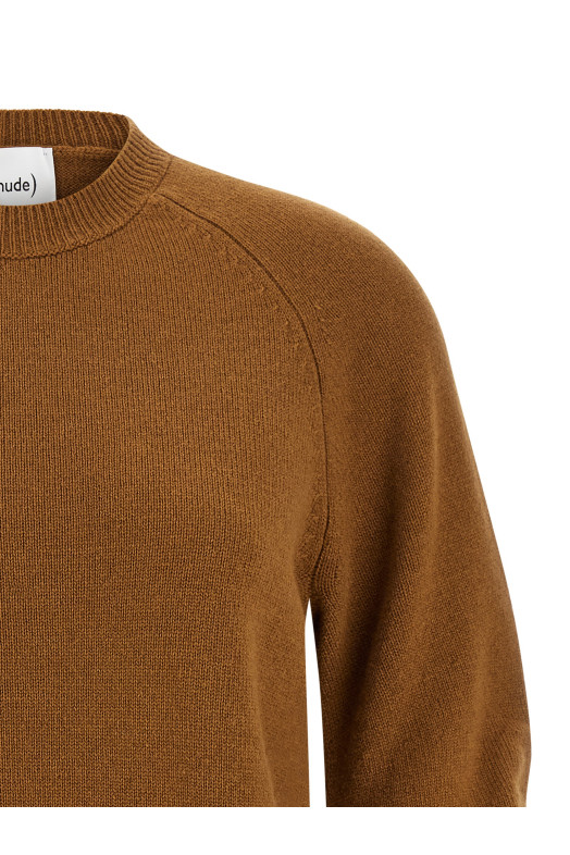 Свитер с закругленными рукавами Коричневый NUDE 1101W2553653