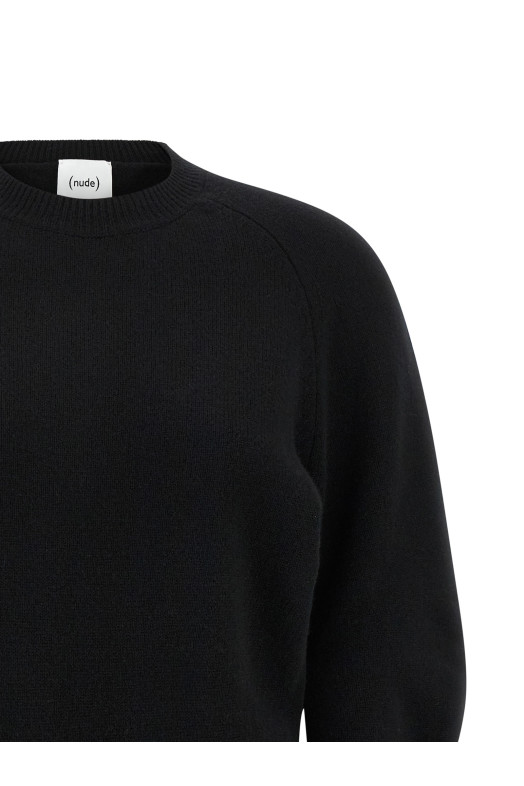 Свитер с изогнутыми рукавами Черный NUDE 1101W2553609