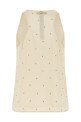 Lurex embroidery tank top Beige Lurex embroidery tank top Beige