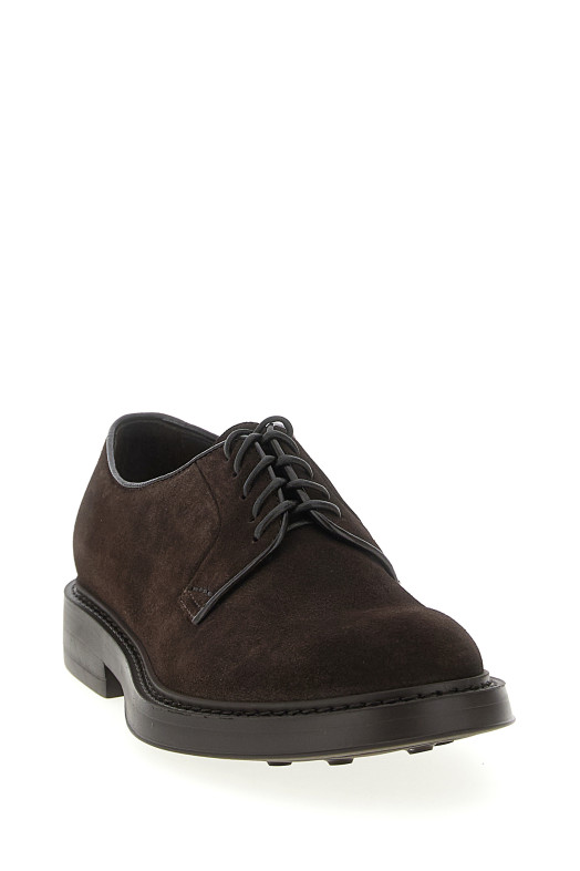 Замшеві шнурівки Коричневі DOUCAL'S DU1385BRUXUF009TM23