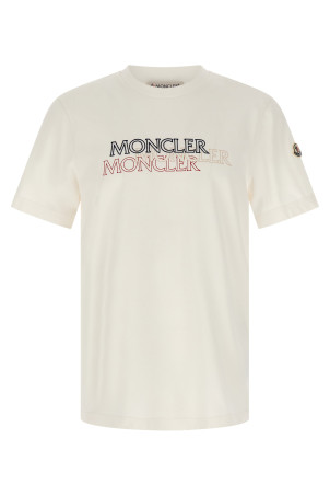 Flocked logo T-shirt White Flocked logo T-shirt White