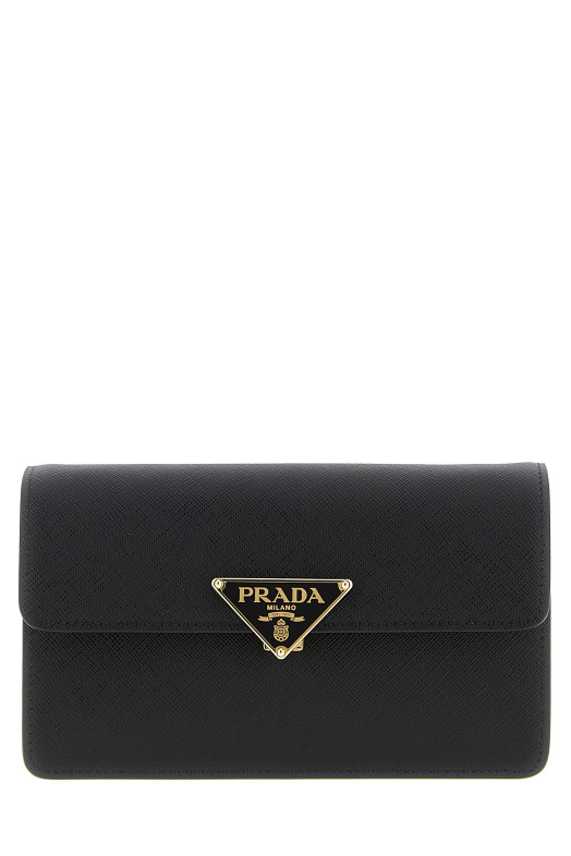 Міні-сумка через плече Saffiano Чорна PRADA 1BD386VOTONZVF0002