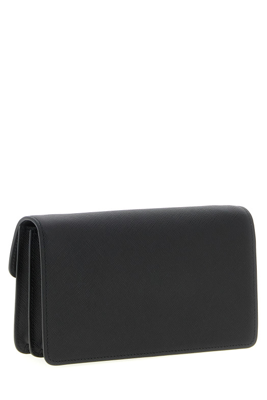 Міні-сумка через плече Saffiano Чорна PRADA 1BD386VOTONZVF0002