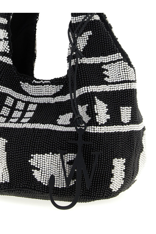 Мини-сумка для покупок «Beaded» Черно-серая HB0744FA0470901 Мини-сумка для покупок «Beaded» Черно-серая HB0744FA0470901
