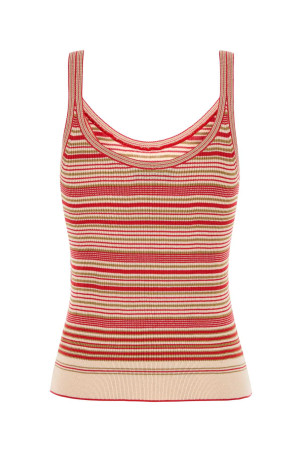 Embroidered silk tank top FENDI (FZXD49AUZQ) Embroidered silk tank top FENDI (FZXD49AUZQ)