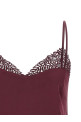 Satin lace top Bordeaux Satin lace top Bordeaux
