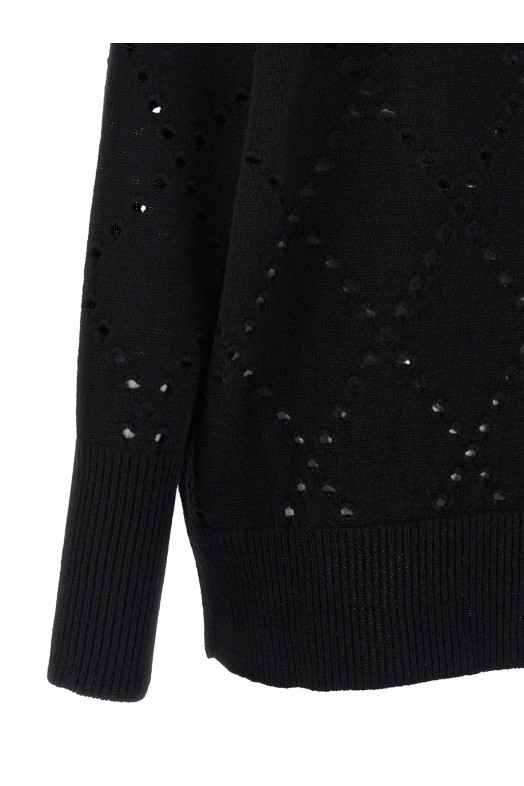 Кардиган с вырезом Argyle Черный NUDE 1101W2554009