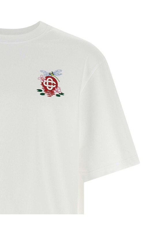 'Dragonfly Floral' T-shirt White 'Dragonfly Floral' T-shirt White