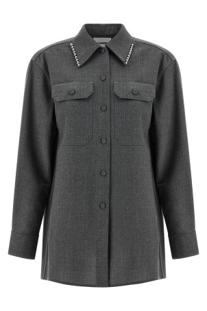 Рубашка из канваса Серая JIL SANDER J03DL0210J41557030 Рубашка из канваса Серая JIL SANDER J03DL0210J41557030