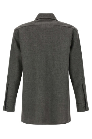 Рубашка из канваса Серая JIL SANDER J03DL0210J41557030 Рубашка из канваса Серая JIL SANDER J03DL0210J41557030