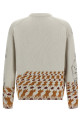 Jacquard pattern sweater Gray Jacquard pattern sweater Gray