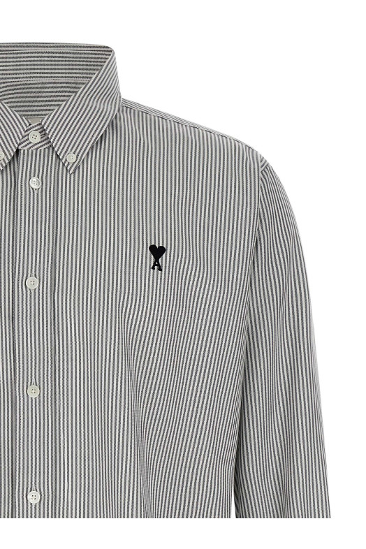 'Ami De Coeur' striped shirt Black-grey 'Ami De Coeur' striped shirt Black-grey
