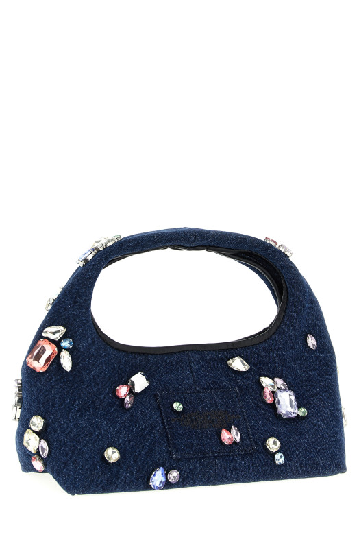 'The Gem Denim Mini Sack' handbag Blue