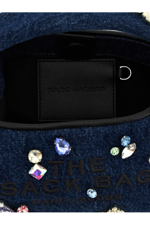 'The Gem Denim Mini Sack' handbag Blue