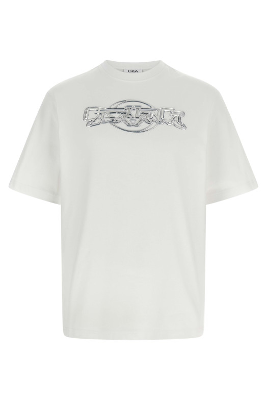 'Casablanca Chrome' T-shirt White 'Casablanca Chrome' T-shirt White