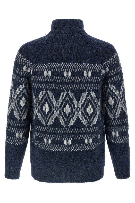 Кардиган «Geometric Jacquard» синій M2B301706CGY89