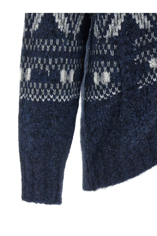 Кардиган «Geometric Jacquard» синій M2B301706CGY89