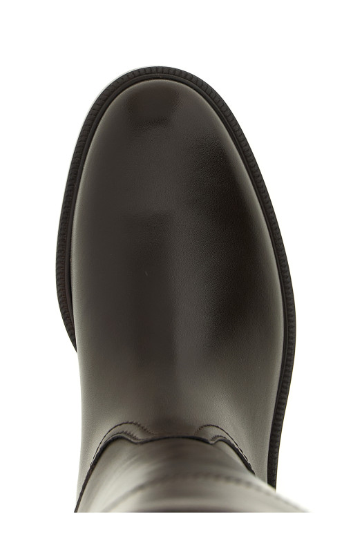 Leather boots Monile Brown