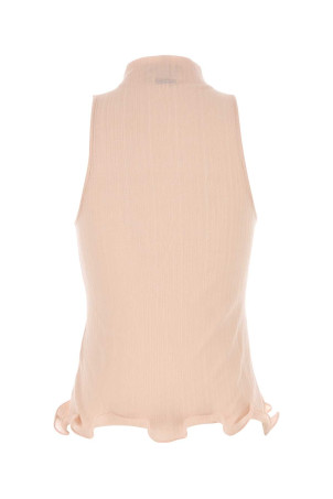 Light pink cotton tank top FENDI (FS9740AVFE)