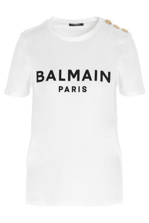 Logo print T-shirt Black-grey