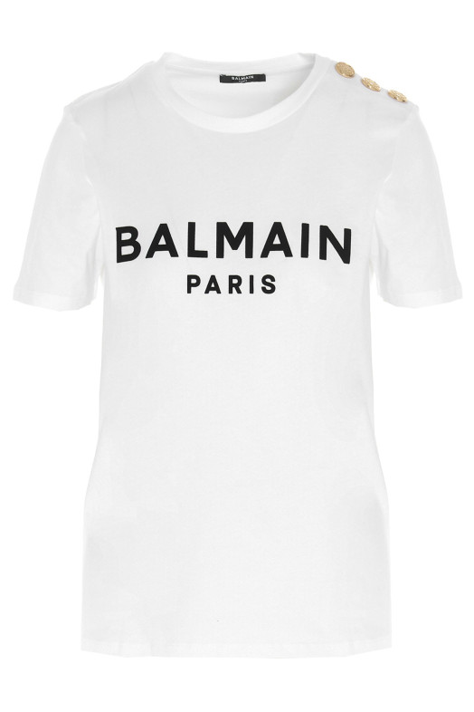 Logo print T-shirt Black-grey