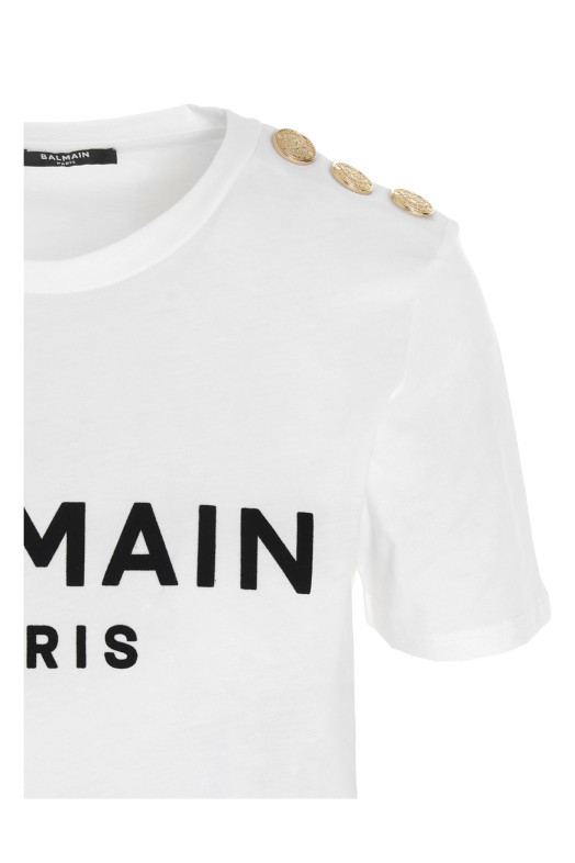 Logo print T-shirt Black-grey