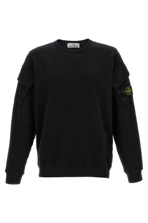 Свитшот с логотипом Черный STONE ISLAND K2S156100008S0A20V0029 Свитшот с логотипом Черный STONE ISLAND K2S156100008S0A20V0029