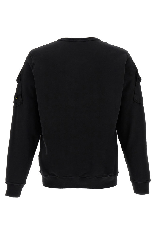 Світшот з логотипом Чорний STONE ISLAND K2S156100008S0A20V0029