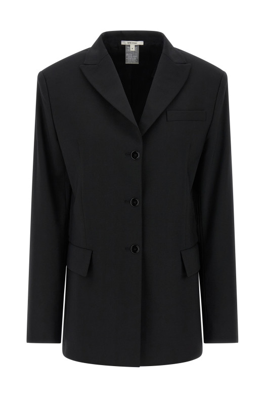 Поясной пиджак Черный NENSI DOJAKA NDSS25JKT030BLACK Поясной пиджак Черный NENSI DOJAKA NDSS25JKT030BLACK