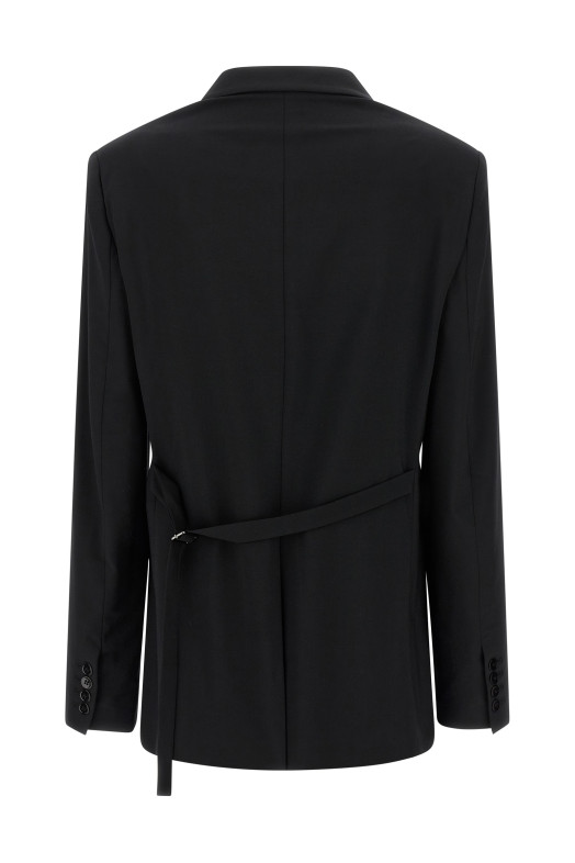 Поясной пиджак Черный NENSI DOJAKA NDSS25JKT030BLACK Поясной пиджак Черный NENSI DOJAKA NDSS25JKT030BLACK