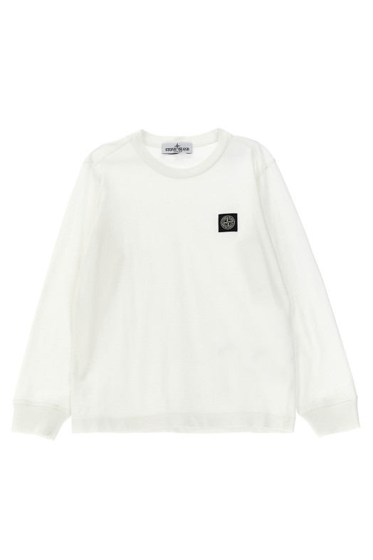 Футболка з логотипом Біла STONE ISLAND JUNIOR K2S162100003S0047V0099 Футболка з логотипом Біла STONE ISLAND JUNIOR K2S162100003S0047V0099
