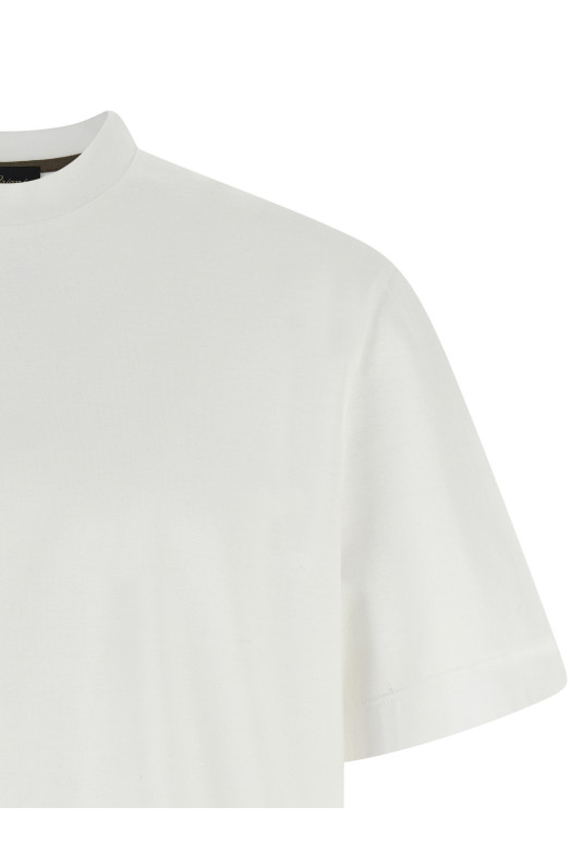 Футболка з логотипом Біла BRIONI UJSY0LOD6209000 Футболка з логотипом Біла BRIONI UJSY0LOD6209000