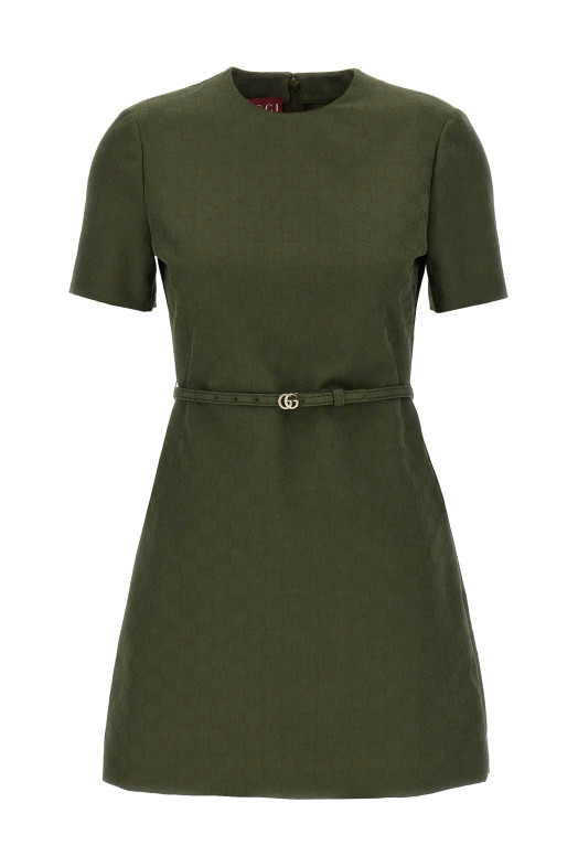 Бавовняна сукня GG Зелена GUCCI 836198Z8B2V3602
