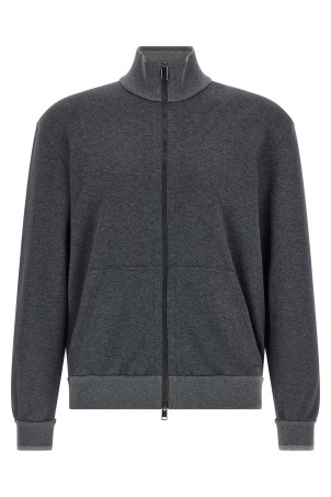 Бавовняна кофта з піке Сіра BRIONI UJNU0LPA6111411