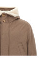 Flannel down jacket Beige