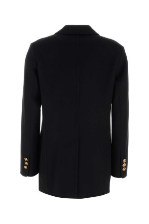 Black cashmere and wool coat VERSACE (10209711A15400)