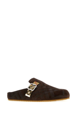Коричневі замшеві тапочки BURBERRY (8114608) Коричневі замшеві тапочки BURBERRY (8114608)