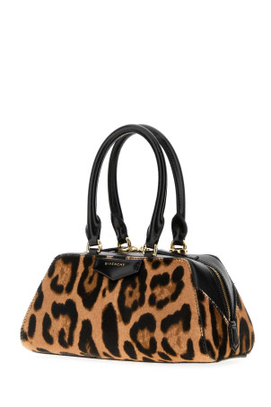 Мини-сумочка Antigona East-West из телячьей кожи с принтом, синяя GIVENCHY (BB5146B2B1)