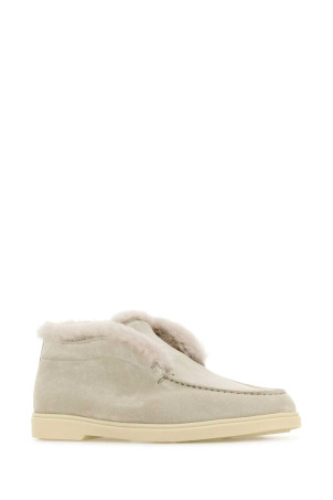 Chalk suede ankle boots SANTONI (WUYA58457TISAPFR) Chalk suede ankle boots SANTONI (WUYA58457TISAPFR)