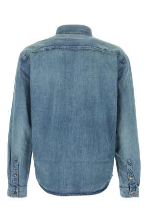 Джинсовая рубашка SAINT LAURENT (823437Y14MJ) Джинсовая рубашка SAINT LAURENT (823437Y14MJ)