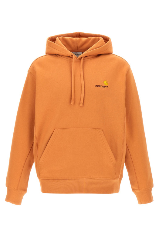 Толстовка с капюшоном «American Script» оранжевого цвета I0282792ZYXX