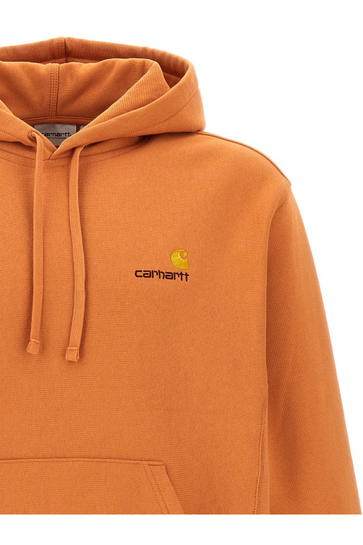 Толстовка с капюшоном «American Script» оранжевого цвета I0282792ZYXX