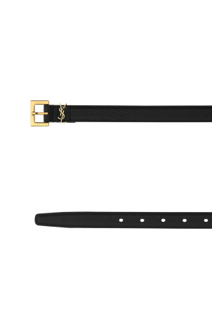 Черный кожаный ремень Black SAINT LAURENT (612616DTI0W) Черный кожаный ремень Black SAINT LAURENT (612616DTI0W)