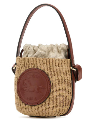 Raffia Horse Medal bucket bag CHLOE (CH25US593O82) Raffia Horse Medal bucket bag CHLOE (CH25US593O82)