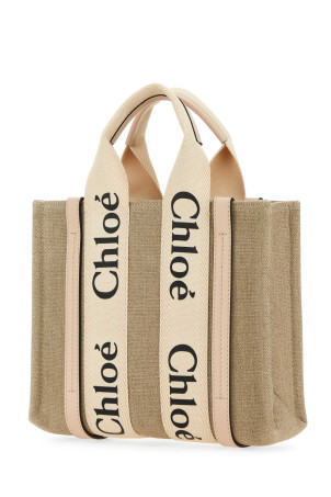 Multicolor fabric small Woody shopping bag CHLOE (CHC22AS397I26) Multicolor fabric small Woody shopping bag CHLOE (CHC22AS397I26)