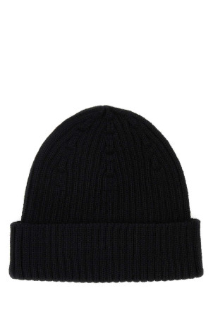 Черная шерстяная шапка MAISON KITSUNE (LM06111KT1022)