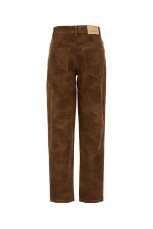 Штани Kelvina з коричневої синтетичної шкіри ISABEL MARANT ETOILE (PA0556FAC3B01E) Штани Kelvina з коричневої синтетичної шкіри ISABEL MARANT ETOILE (PA0556FAC3B01E)