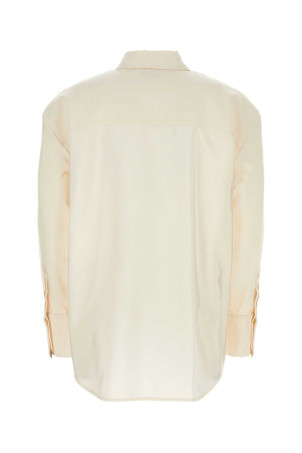 Рубашка из слоновой кости oversize SAINT LAURENT (788143Y6D38)