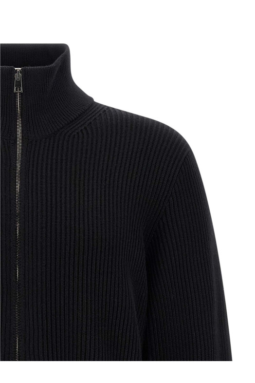 Ребристый кардиган Черный ROBERTO COLLINA 253M02108M0209