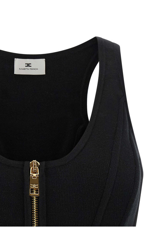 Бюстье-топ черного цвета ELISABETTA FRANCHI TK57S57E2110 Бюстье-топ черного цвета ELISABETTA FRANCHI TK57S57E2110